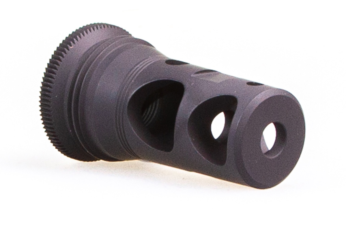 7.62 5/8-24 Ratchet Lock  2 Port Muzzle Brake